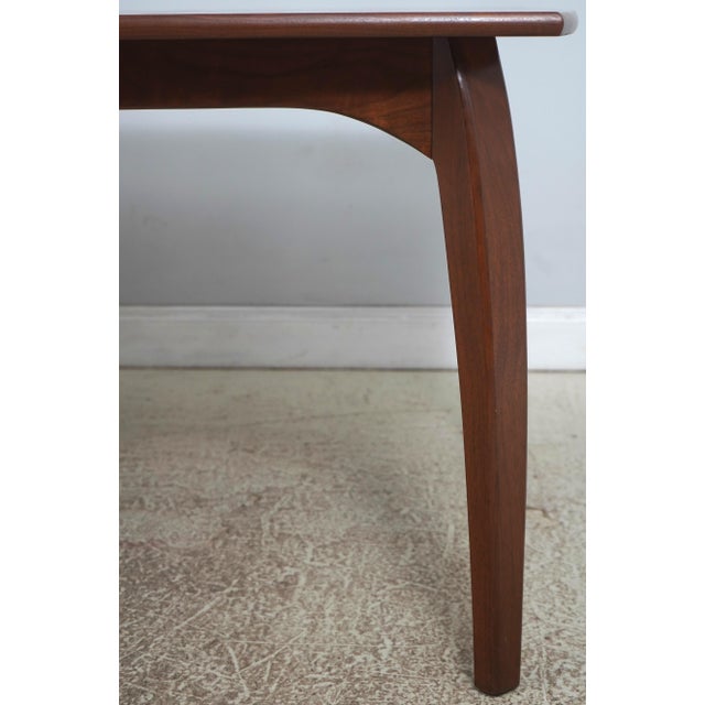 Mid Century Modern Walnut Dining Table For Sale - Image 4 of 12