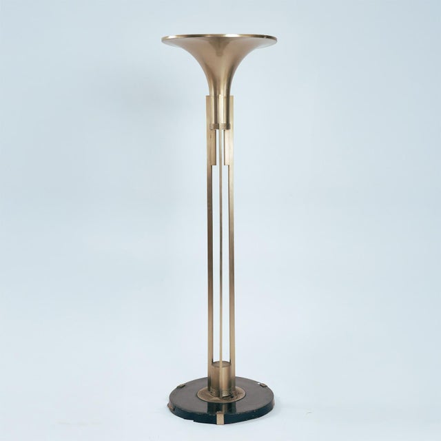 Art Deco Brass Torchère Floor Lamp, 1925-1935 For Sale - Image 18 of 18