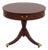 Baker Round Mahogany Pedestal Drum Table For Sale