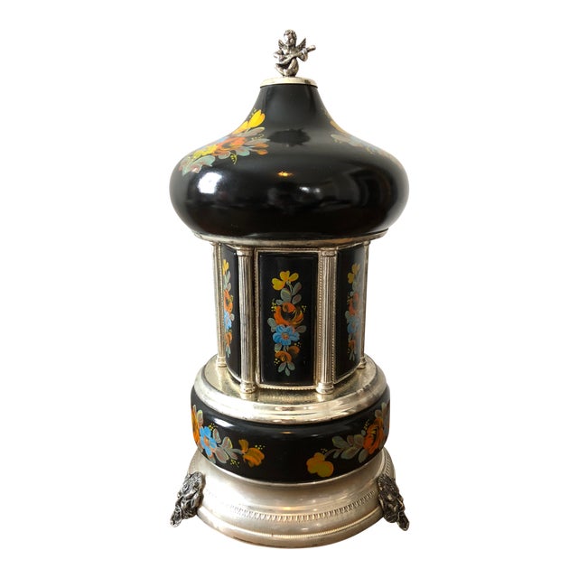 Vintage Italian Cigarette Lipstick Reuge Music Box Carousel Chairish