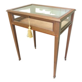 Edwardian Display Cabinet Table, 1900 For Sale