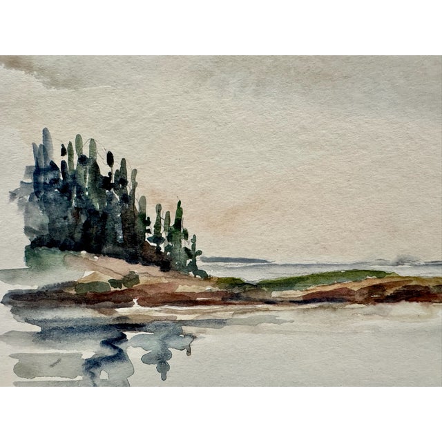 Original watercolor on paper by Henry Emil Salloch, also known as Heinz Emil Salloch, the German-born American artist and...