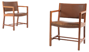 Armchairs by Mogensen for Mobelfabrik, Set of 2