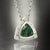 Natural Tourmaline Diamond Pendant Necklace 17" 14k W Gold 2.49 TCW Certified For Sale - Image 14 of 14