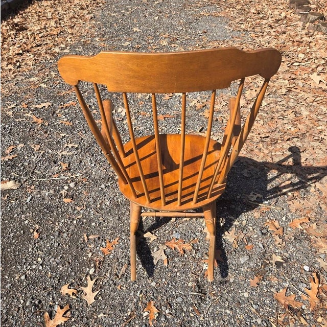 Brown Late 20th Century Solid Wood Nichols and Stone Rocking Chair For Sale - Image 8 of 17
