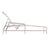 Contemporary Brown Jordan Kantan Aluminum Vinyl Chaise Lounge, Dove frame with White Lite fabric For Sale - Image 3 of 11