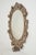 French Provincial Vintage French Provincial Oval Wood Wall Mirror For Sale - Image 3 of 12