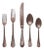 Mepra Epoque 5-Piece Flatware Set, Pewter Bronze For Sale