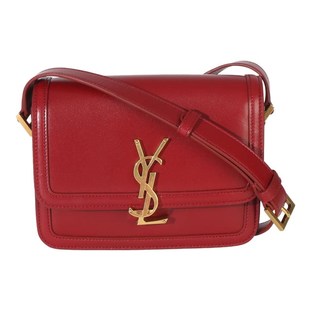 Red Smooth Calfskin Small Solferino Satchel For Sale