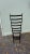 American Early 20th Century Shaker Tall Ladderback Chair With Black White Check Seat Gio Ponti Style For Sale - Image 3 of 4