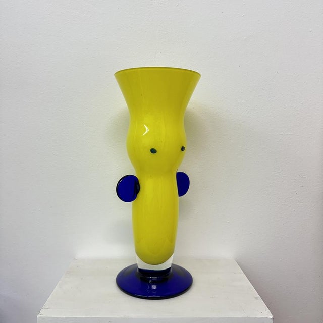 1990s Czech Bohemia Art Glass Vase by Jiří Šuhájek, 1990s For Sale - Image 5 of 18