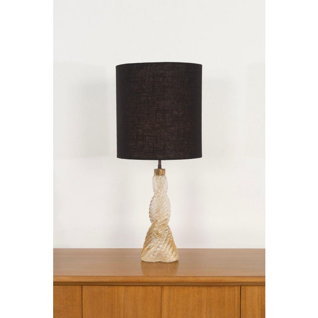 Venini Braided Diamante Table Lamp, Model 9034, Italy, c. 1940 A rare and elegant mid-century table lamp by Paolo Venini...