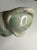 Pistachio Abstract Studio Art Pottery Decorative Bowl in Pistachio Green and Plum For Sale - Image 8 of 10