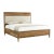 Herringbone Queen Bed - Light Oak For Sale - Image 4 of 5