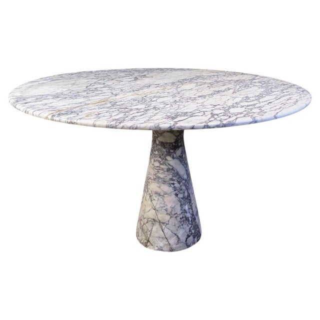 Vintage Round Marble Dining Table, 1970s For Sale - Image 18 of 18