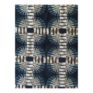 Jimbaran Indigo Fabric by Clarence House an Ethnic Embroidered Fabric 2 Yards