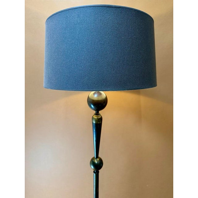 Modern Bronze Floor Lamp, 1940 For Sale - Image 4 of 9