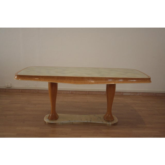 Mid-Century Modern Table in Walnut by Vittorio Dassi, 1950s For Sale - Image 14 of 18