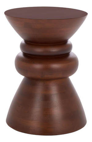 Ignacio Round Accent Table in Walnut