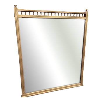 Large Antique English Gilt Overmantle Mirror, 1800s For Sale