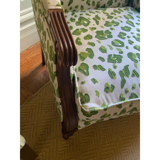 1970s Balloon Canopy Chair With Leopard Fabric!! For Sale - Image 4 of 5