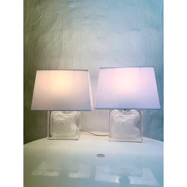 Vintage French Table Lamps by Jean-Pierre Demarchi for Daum, 1960s, Set of 2 For Sale - Image 16 of 18
