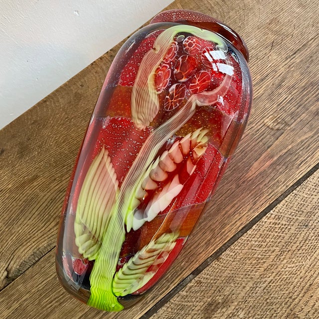 Murano Glass Vase, 1950s For Sale - Image 9 of 11