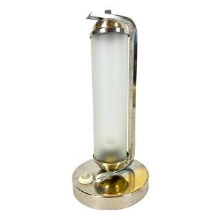 Bauhaus Nickel-Plated Tubular Table Lamp from Elma Weimar, 1930s For Sale