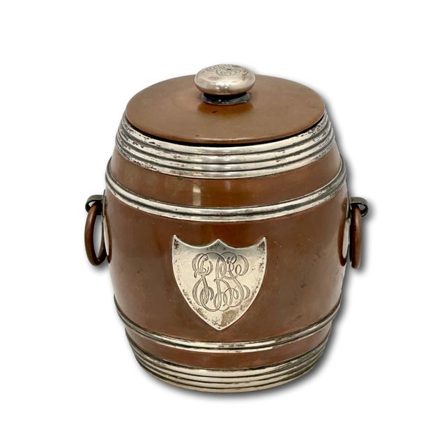 Fine Quality Antique American Solid Bronze and Sterling Silver 3 Piece Tobacco Humidor Smoking Set Circa 1890s For Sale - Image 13 of 18