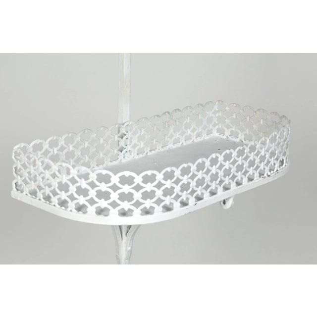 Metal 1950s Wrought Iron Three-Tier Planter For Sale - Image 7 of 10