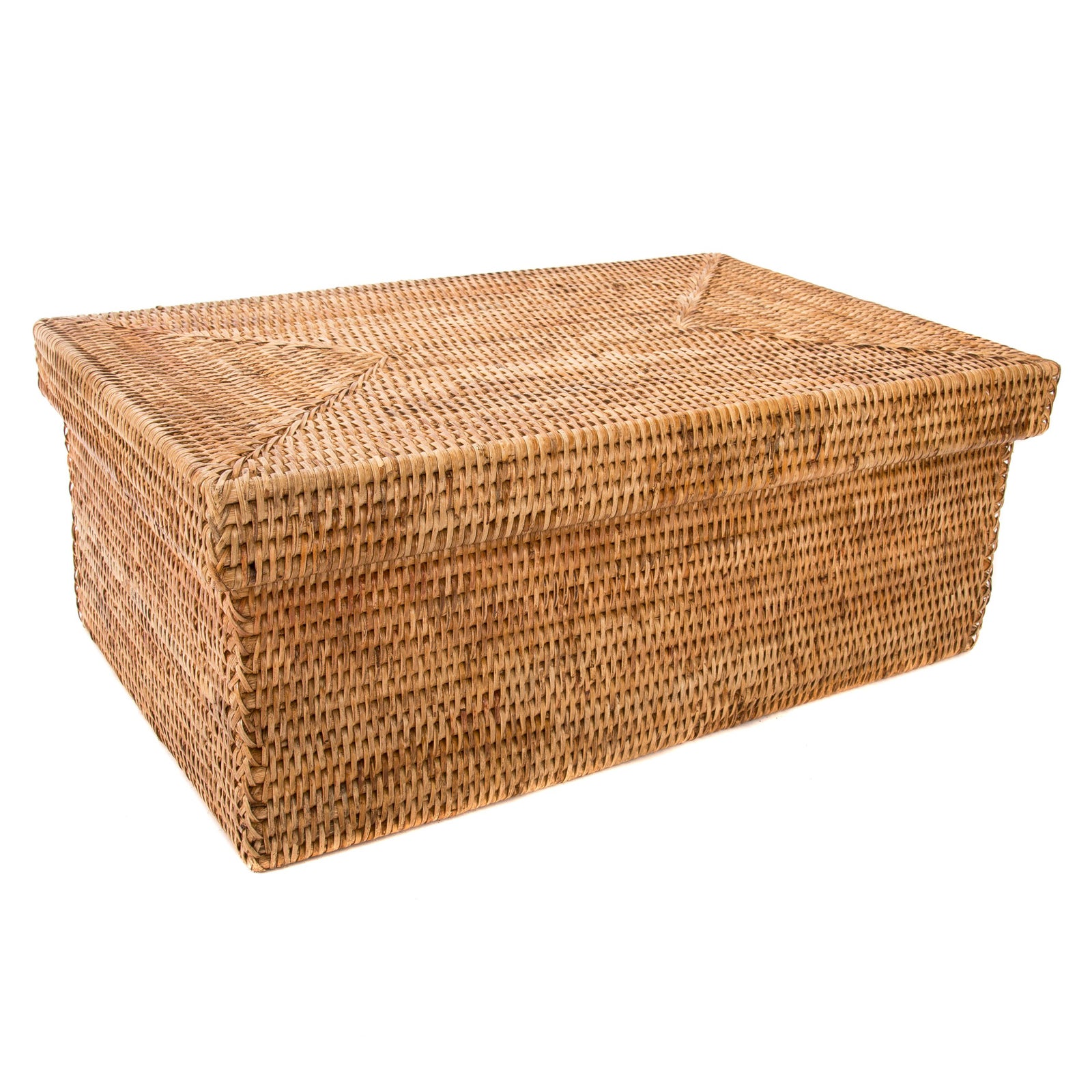 Artifacts Rattan Rectangular Box With Lid Chairish