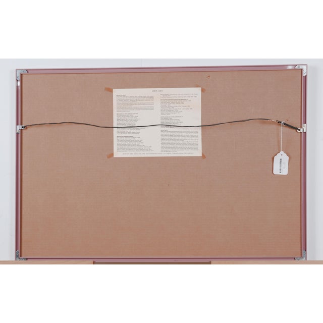 Amos Amit Traditional Floral Batik With Irises Original One of a Kind Artist Signed, Framed, Matted & Ready to Display For Sale In San Diego - Image 6 of 6