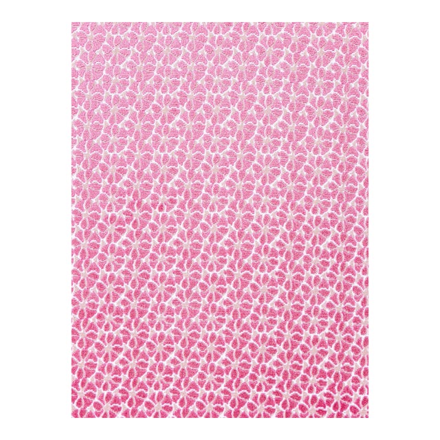 The House of Scalamandré Petal Velvet Fabric, Pinks For Sale