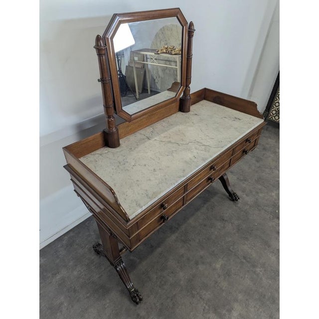 Louis Philippe Dressing Table in Mahogany For Sale - Image 6 of 12