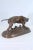 Pierre Jules Mene (French, 1810-1879) Chien Braque a la Feuille Bronze with brown patina 9.5 inches (24 cm) long 5 inches...