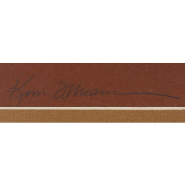 Large 41" H Original Signed 'Navajo Elder' Serigraph by K. Means For Sale - Image 4 of 5