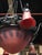 1940s French Art Deco Red and Blue Chandelier For Sale - Image 5 of 6