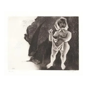 1964 William Gropper Rembrandt Lady Etching