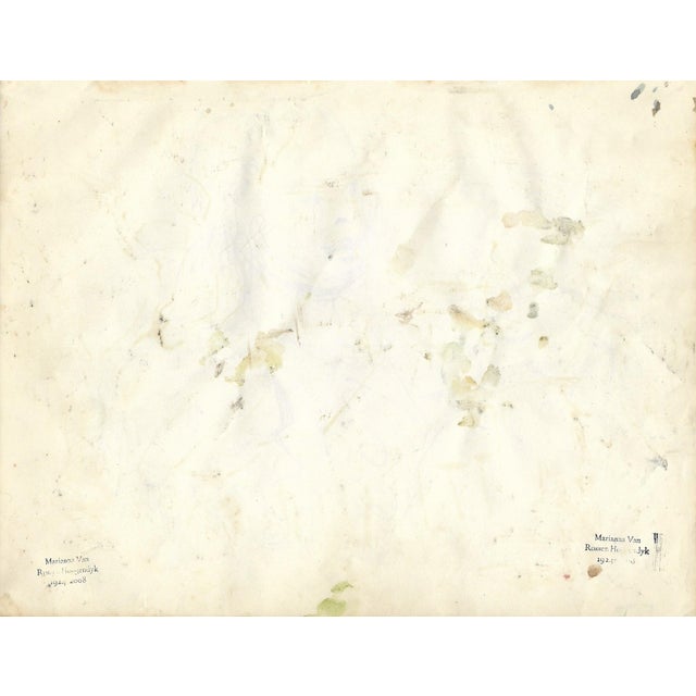 Drawing of women on paper, estate stamp on the back. Marianna Van Rossen Hoogendyk (1924-2008) was born in Connecticut to...