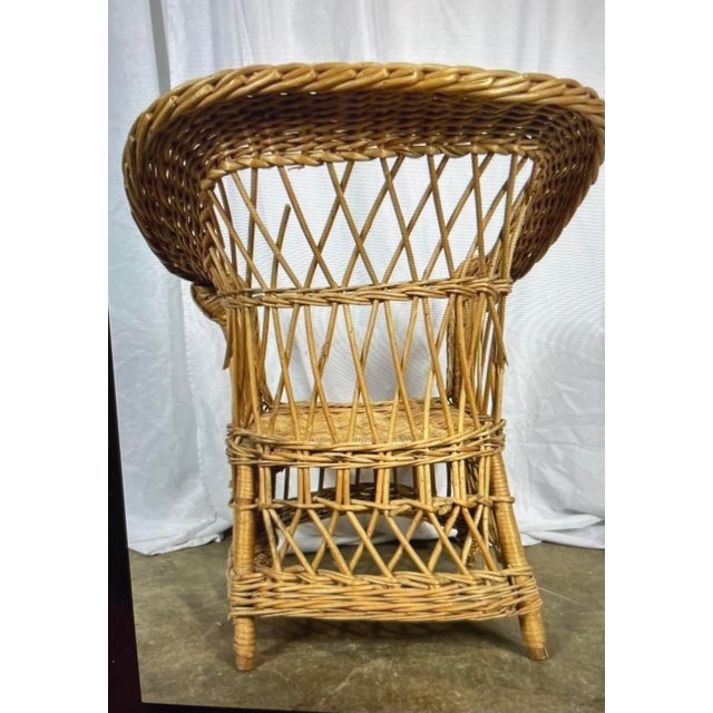 Vintage Children's Wicker Chair Chairish