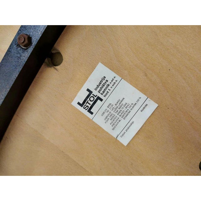 Wood Vintage Dining Chairs in Beech from Stol Kamnik, 1970s, Set of 4 For Sale - Image 7 of 11