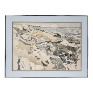"Welsh Coast at Ogmore" by the Sea Original Watercolor by John Addyman