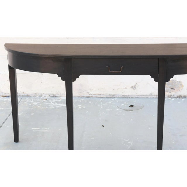 Not Yet Made - Made To Order Walnut Bowfront Console Table, Made to Order by Petersen Antiques For Sale - Image 5 of 7