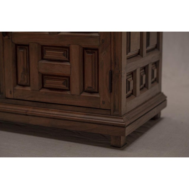 Brutalist Spanish Sideboard in Wood, 1970s For Sale - Image 18 of 18