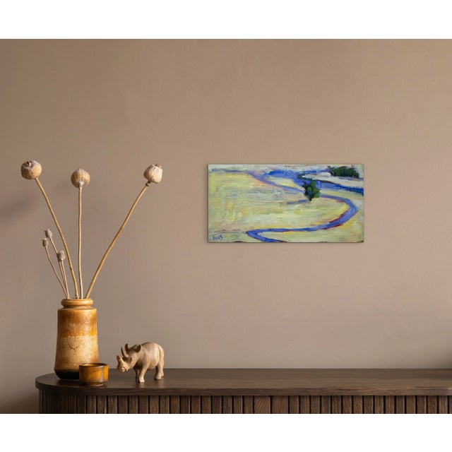 Quiet Places & Journeys — Modern Abstract Landscape (Original Oil Painting) For Sale - Image 12 of 18