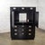 Wood Mid to Late 20th Century Modern Campaign Henredon Black Entertainment Cabinet or Armoire For Sale - Image 7 of 18