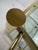 This is a mid-century vintage modern brass and glass bar trolley by design Institute of America. This beautiful modernist...