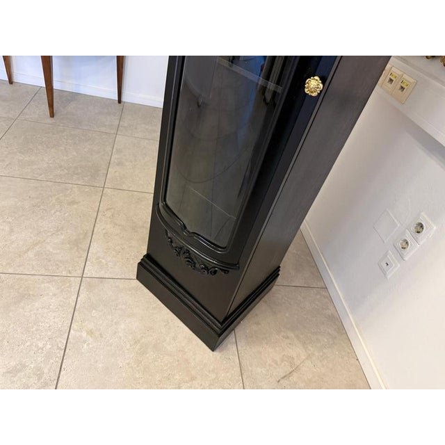 Glass Art Nouveau Display Pillar Cabinet For Sale - Image 7 of 18