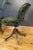 Metal Vintage Tansad Industrial Swivel Chair in Blackpop Velvet, 1950s For Sale - Image 7 of 18