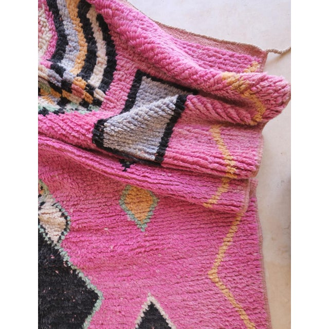 2020s Boujad Moroccan Rug in Bold Pink - 9 X 5.5 Ft For Sale - Image 5 of 8